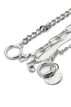 MICAS Bracelets|Accessories-4 pc Snake Chain Bracelet Set SILVER