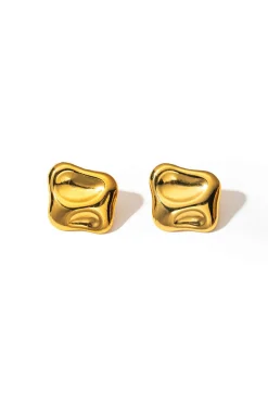 MICAS Earrings|Accessories-Abstract -Tone Stud Earrings GOLD