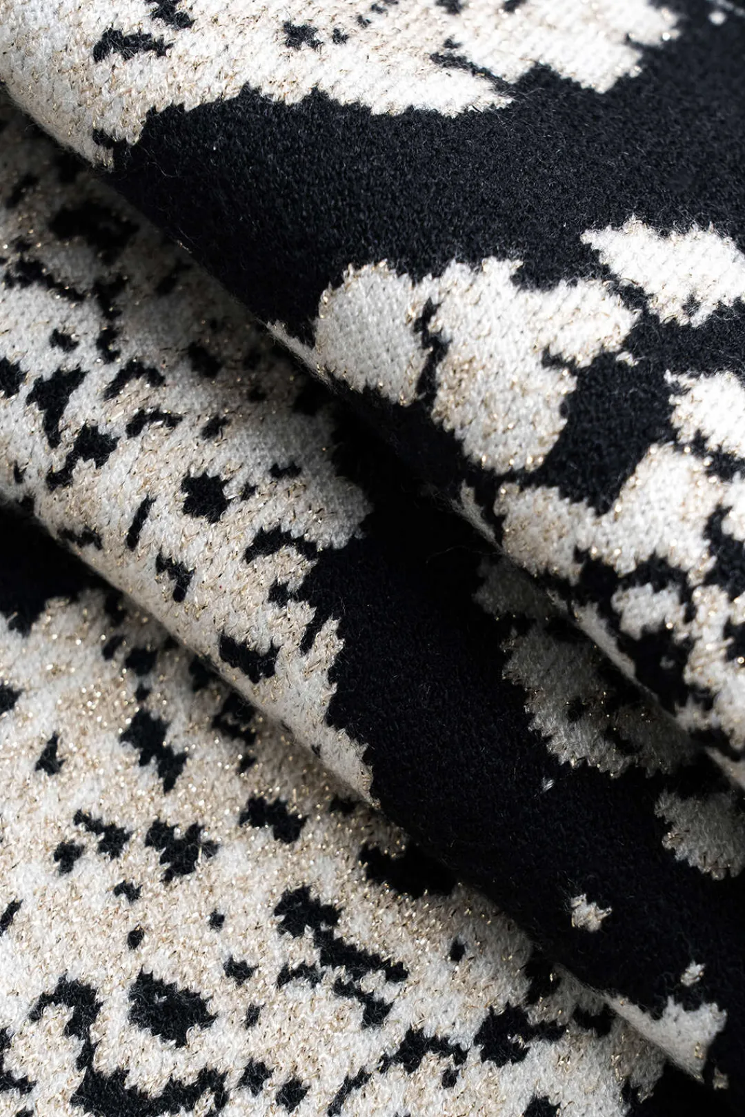 MICAS Knitwear|Knit Sets-Abstract Pattern Knit Tank Top And Skirt Set Contrast Color