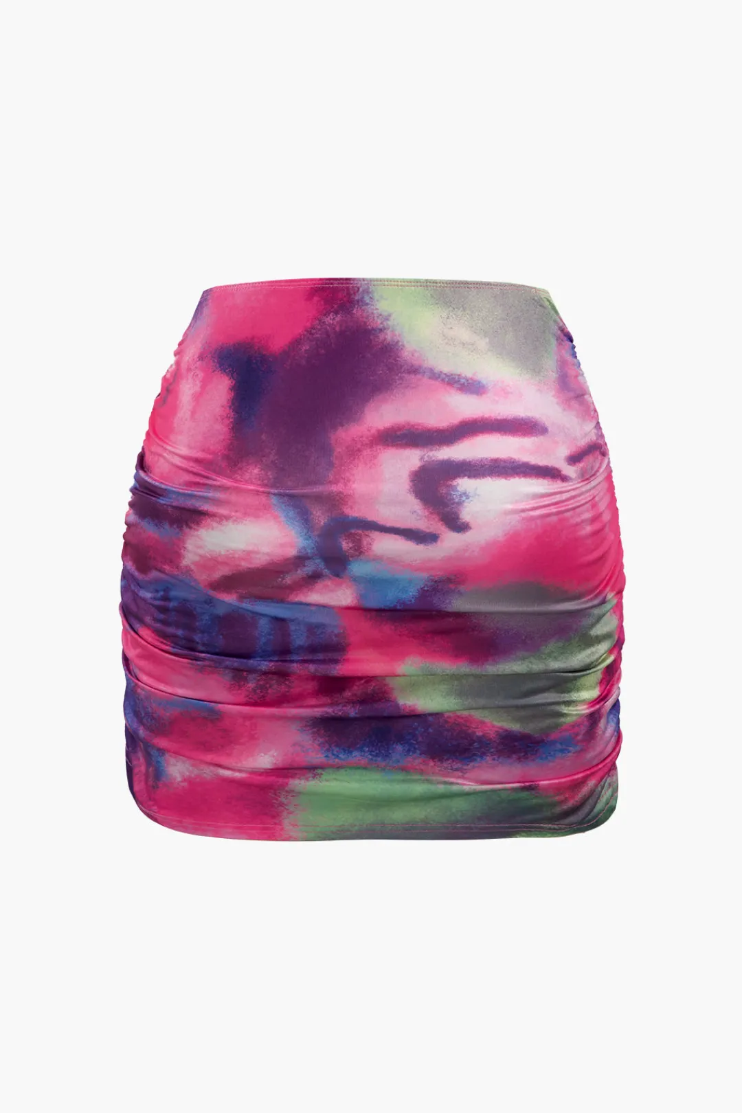MICAS Skirt Sets|Vacation Sets-Abstract Print Corset Top And Mini Skirt Set MULTICOLOR
