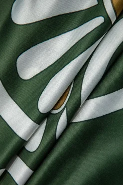 MICAS Pants-Abstract Print Drawstring Wide Leg Pants