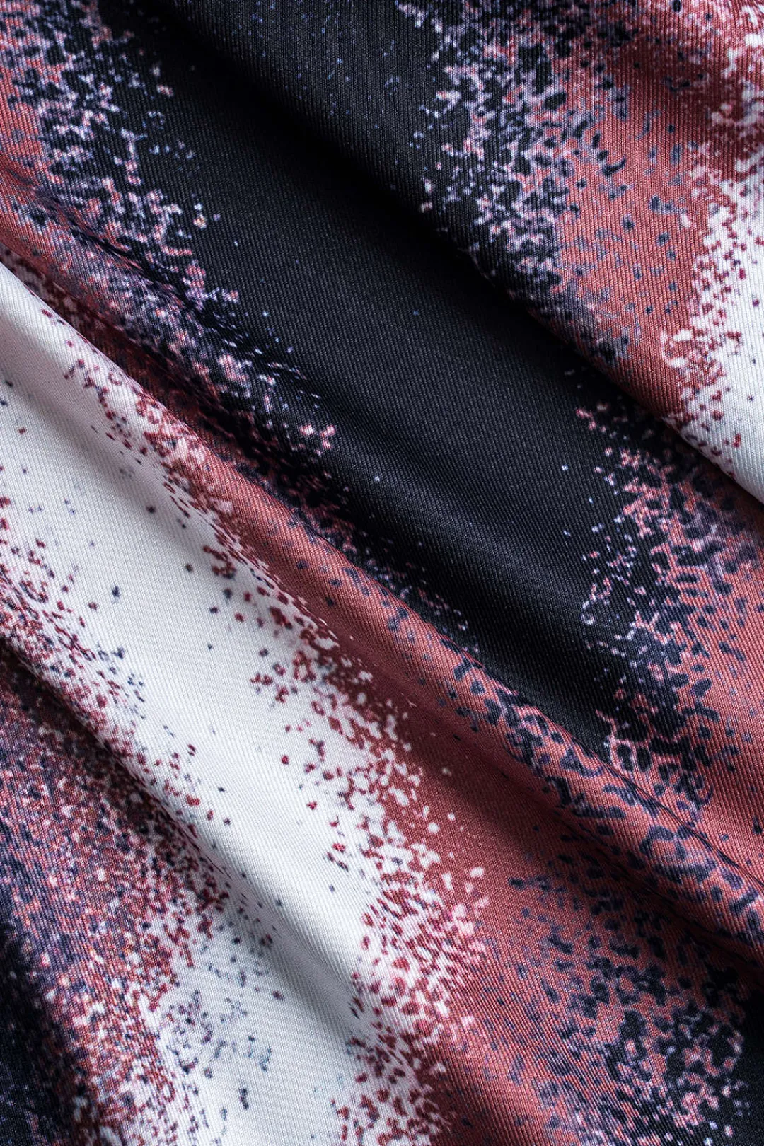 MICAS Long Sleeve Dresses|Maxi Dresses-Abstract Print Long Sleeve Maxi Dress Contrast Color