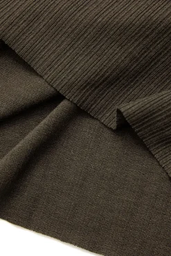 MICAS Midi Dresses-Asymmetric Cut Out Sleeveless Slit Midi Dress COFFEE