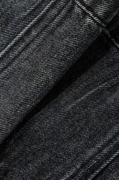 MICAS Tube Tops-Asymmetric Denim Tube Top