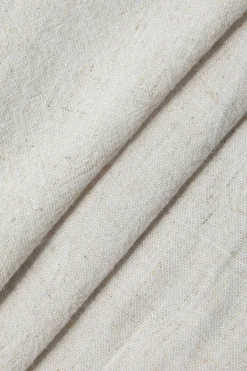 MICAS Shorts-Asymmetric Linen Shorts WHEAT