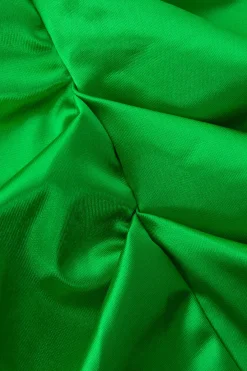 MICAS Mini Dresses-Asymmetric Satin Halter Mini Dress