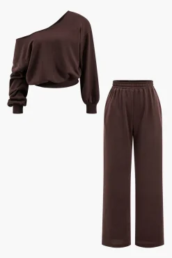 MICAS Pant Sets-Asymmetric Top And Trouser Set