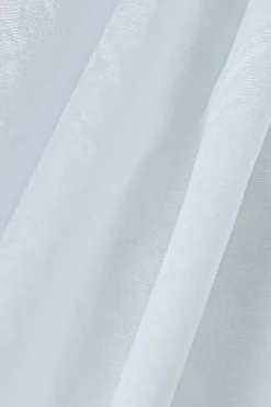 MICAS Long Sleeve Tops|Long Sleeves Tops-Asymmetrical Hem Pleated Shirt WHITE