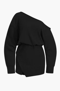 MICAS Long Sleeve Dresses|Mini Dresses-Asymmetrical Long Sleeve Mini Dress