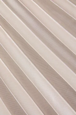 MICAS Midi Dresses-Asymmetrical One Shoulder Pleated Midi Dress