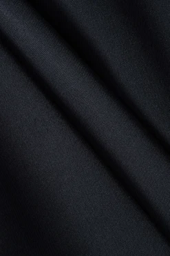 MICAS Skirts-Asymmetrical Pleated High Waist Skirt BLACK