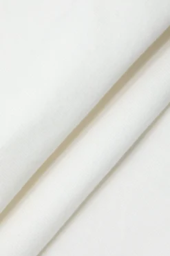 MICAS T-Shirts-Asymmetrical Ruched T-shirt IVORY