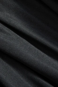 MICAS Long Sleeve Dresses|Mini Dresses-Backless Cut Out Square Neck Mini Dress BLACK