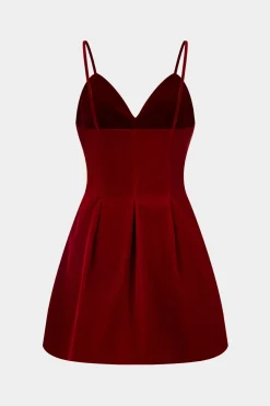 MICAS Mini Dresses-Backless Sleeveless Mini Dress MAROON