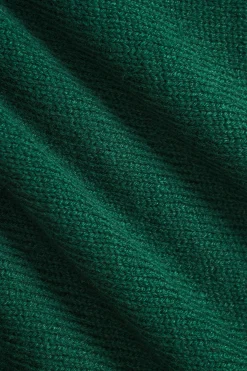 MICAS Knitwear|Knit Sets-Basic Knit Contrast Skirt Set DARK GREEN