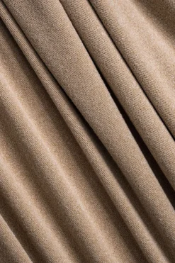 MICAS Pant Sets-Basic Long Sleeve Top And Trousers Set KHAKI