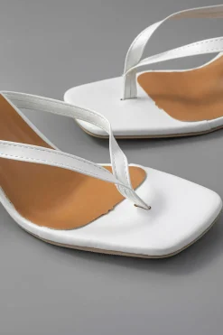MICAS Shoes|Shoes-Basic Mid Heel Thong Sandals