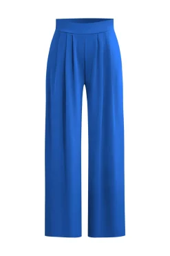 MICAS Pant Sets-Basic Solid Crop T-shirt And Pleated High Waist Wide Leg Pants Set