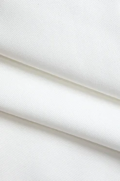 MICAS Long Sleeve Tops|Long Sleeves Tops-Basic Solid Design V-Neck Long-Sleeve Shirt WHITE