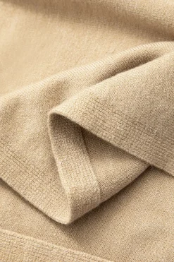 MICAS Long Sleeve Dresses|Knit Dresses-Basic Solid Knit Long-Sleeve Dress KHAKI