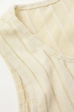 MICAS Pant Sets-Basic Solid Knit Tank Top And High Waist Pants Set