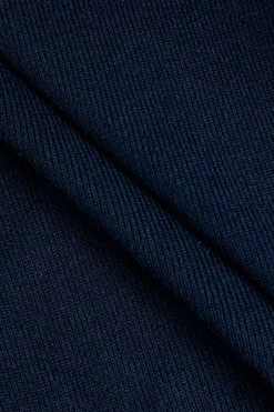 MICAS Knitwear|Knit Tops-Basic Solid Knit Vest DARK BLUE