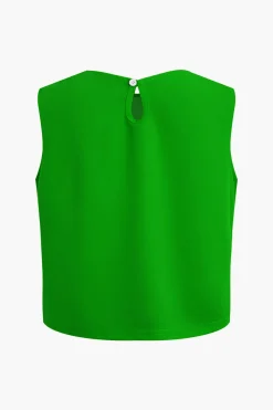 MICAS Pant Sets|Vacation Sets-Basic Solid Sleeveless Top And Straight Leg Pants Set