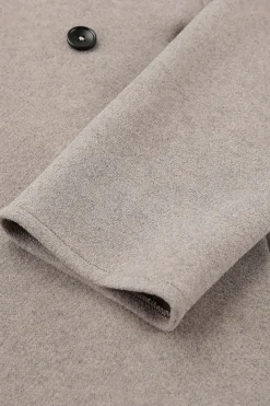 MICAS Outerwear|Outerwear-Basic Solid Warm Coat LIGHT BROWN