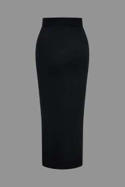 MICAS Knit Sets-Basic Zebra Print Knit Cami Top And Skirt Set Contrast Color