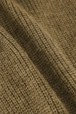 MICAS Knitwear|Knit Tops-Batwing Sleeve Turtleneck Crop Sweater