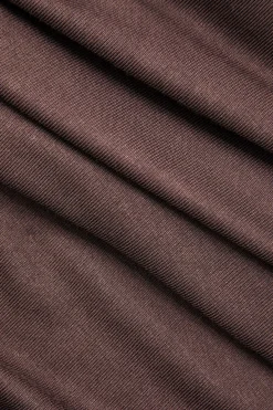 MICAS Skirts-Bead Detail Cut Out Ruched Split Maxi Skirt COFFEE