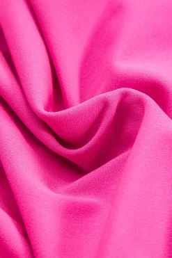 MICAS Jumpsuits & Rompers-Belted Button Long Sleeve Jumpsuit RASPBERRY