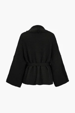 MICAS Outerwear|Knitwear-Belted V-neck Sweater Cardigan