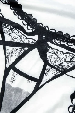 MICAS Mini Dresses-Bikini Print Round Neck Mini T-shirt Dress