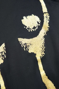 MICAS Long Sleeve Dresses|Maxi Dresses-Body Print Turtle Neck Long Sleeve Maxi Dress