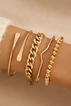 MICAS Bracelets|Accessories-Bracelet Set GOLD