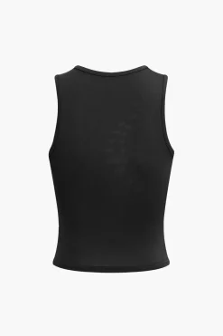 MICAS Skirt Sets|Vacation Sets-Braided Cut Out Round Neck Tank Top And Skirt Set