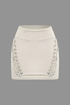 MICAS Skirt Sets|Vacation Sets-Braided Cut Out Round Neck Tank Top And Skirt Set