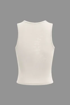 MICAS Skirt Sets|Vacation Sets-Braided Cut Out Round Neck Tank Top And Skirt Set