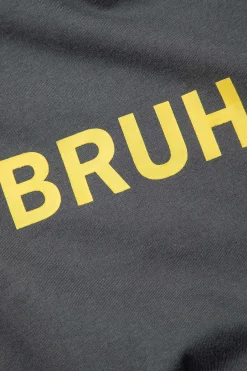 MICAS T-Shirts-Bruh Print Sleeveless T-shirt GRAY