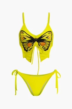 MICAS Swimwear|Vacation Sets-Butterfly Pattern Bikini Set