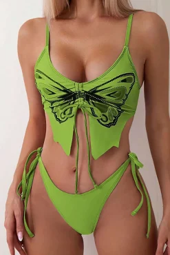 MICAS Swimwear|Vacation Sets-Butterfly Pattern Bikini Set