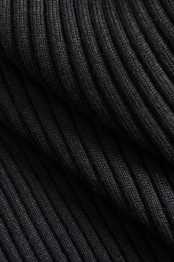 MICAS Long Sleeve Dresses|Knitwear-Button Knit Tie-Up Pocket Sweater Dress