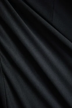 MICAS Outerwear|Blazers-Button Notched Lapel Blazer BLACK