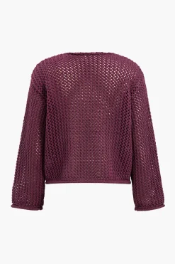 MICAS Outerwear|Knitwear-Button Round Neck Sweater Cardigan