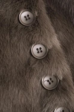 MICAS Tank Tops & Cami-Button Sleeveless Tank Tops BROWN