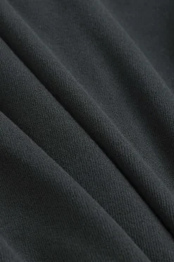 MICAS Mini Dresses|Long Sleeve Dresses-Button V-Neck Long Sleeve Mini Dress GRAY