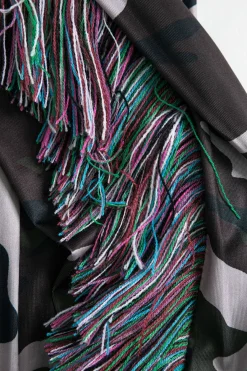 MICAS Pant Sets-Camo Print Fringe Pocket Top And Trouser Set MULTICOLOR