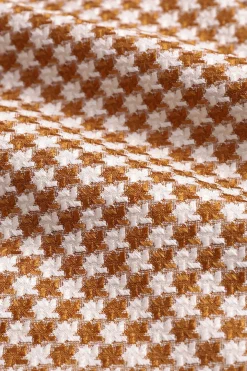 MICAS Long Sleeve Dresses|Mini Dresses-Check Print Bust Long Sleeve Mini Dress KHAKI