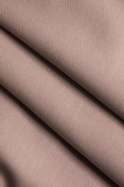 MICAS Pant Sets-Collar Long Sleeve Crop Top And Trousers Set KHAKI